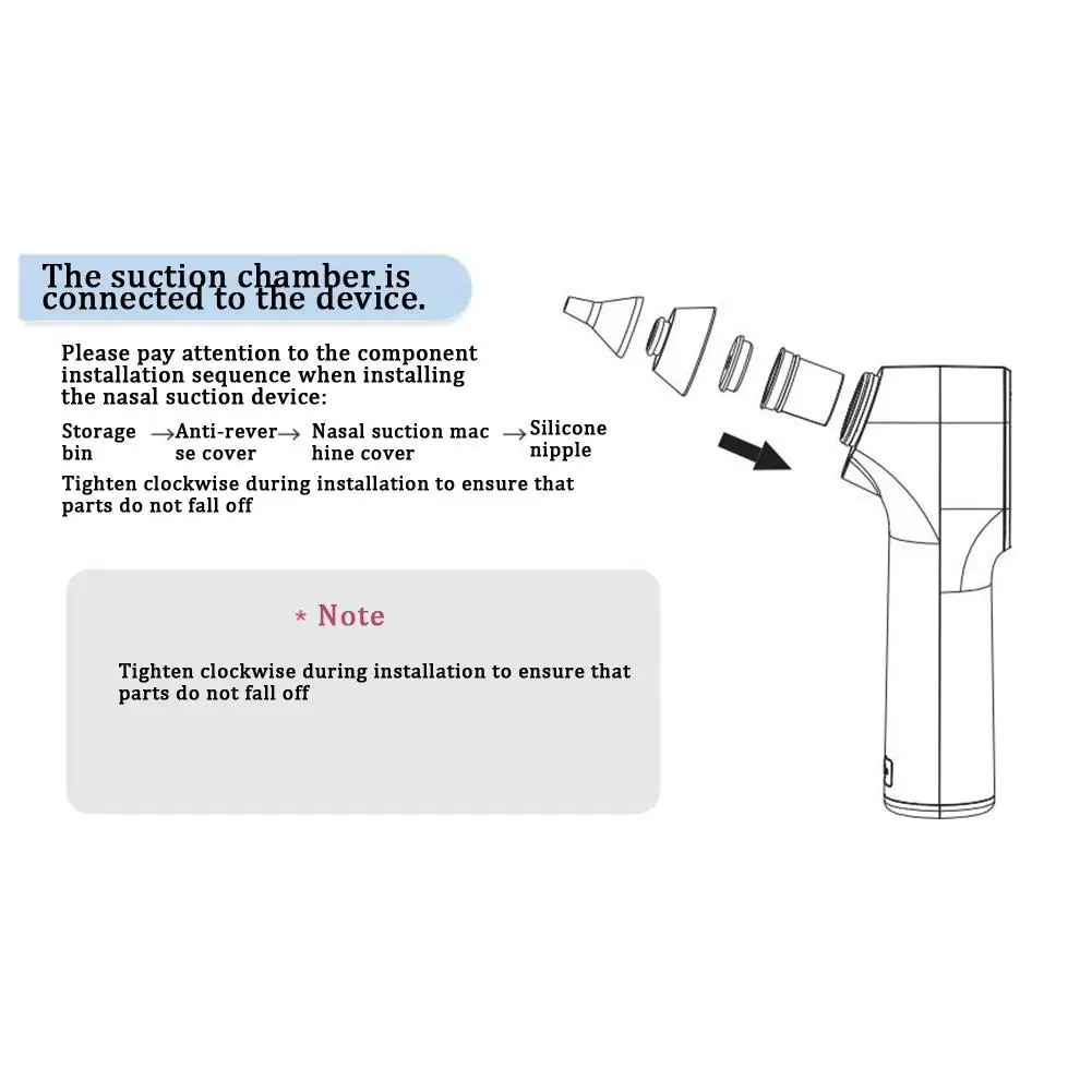 2 in 1 Baby Electric Nasal Aspirator Newborn Baby Nose Cleaner Adult Blackhead Remover 3 Speed Adjustable 5 Replaceable heathly
2 in 1 Baby Electric Nasal Aspirator Newborn Baby Nose Cleaner Adult Blackhead Remover 3 Speed Adjustable 5 Replaceable heathly