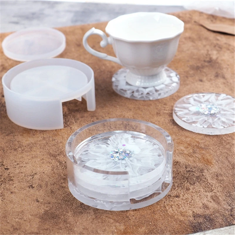 1Set Coaster Cup Box Silicone Mold Resin Epoxy Casting Mold Circle Coaster Display Stand Tray Molds Coaster Serving Tray
1Set Coaster Cup Box Silicone Mold Resin Epoxy Casting Mold Circle Coaster Display Stand Tray Molds Coaster Serving Tray