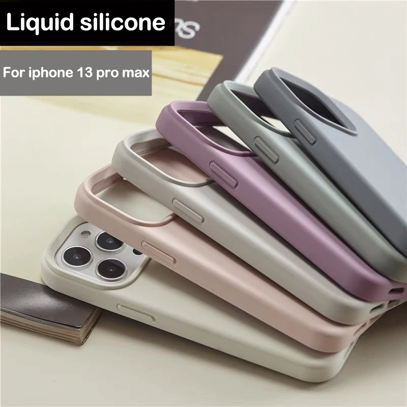 Liquid Silicone phone case for iphone 13 12 pro max case Full Soft Protective Back Covers on For iphone 13 12 mini bumper case
Liquid Silicone phone case for iphone 13 12 pro max case Full Soft Protective Back Covers on For iphone 13 12 mini bumper case