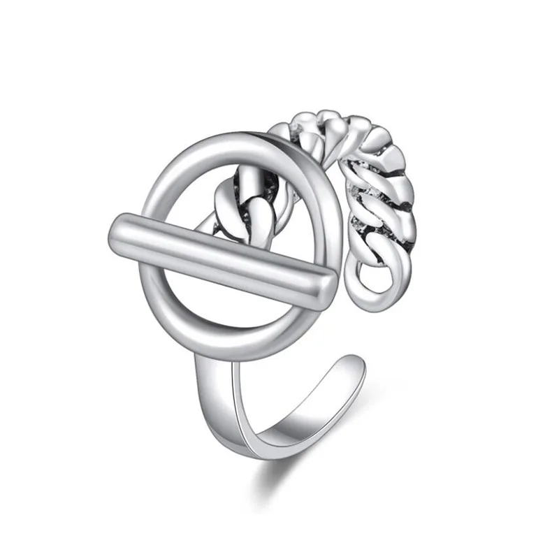 Real 925 Sterling Silver Rings Retro Braided Chain Round Large Irregular Adjustable Finger Rings for Women Party Fine Jewelry
Real 925 Sterling Silver Rings Retro Braided Chain Round Large Irregular Adjustable Finger Rings for Women Party Fine Jewelry