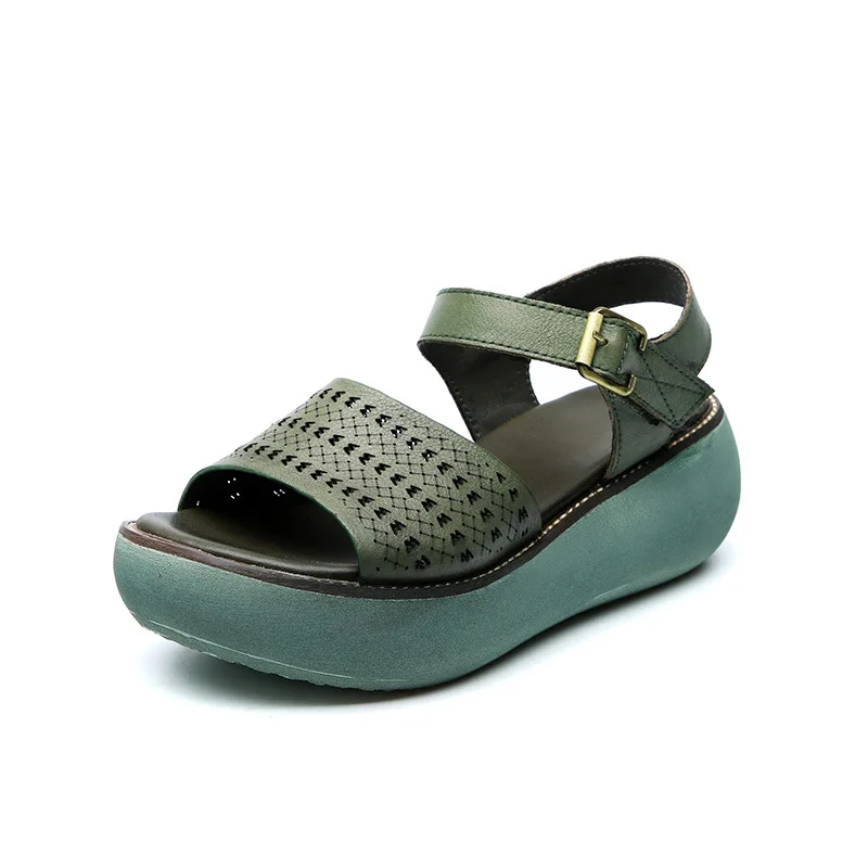 Xiuteng Sandals Spring Summer Ladies Women Wedge Sandals Fashion Fish Mouth Hollow Roma Shoes Lady Shoes Platform Cow leather
Xiuteng Sandals Spring Summer Ladies Women Wedge Sandals Fashion Fish Mouth Hollow Roma Shoes Lady Shoes Platform Cow leather