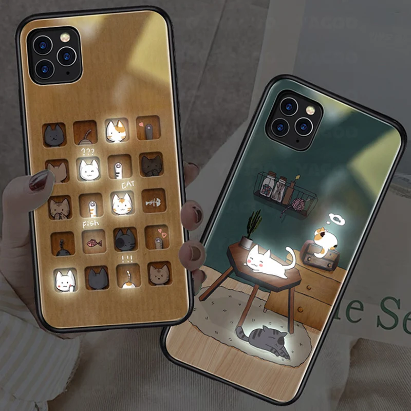 Sound Acoustic Control Cute Cats Tempered Glass Phone Cover for Apple iPhone 11 Pro Max 12 Mini 6S 7 8 Plus X XS XR XS MAX #f0
Sound Acoustic Control Cute Cats Tempered Glass Phone Cover for Apple iPhone 11 Pro Max 12 Mini 6S 7 8 Plus X XS XR XS MAX #f0