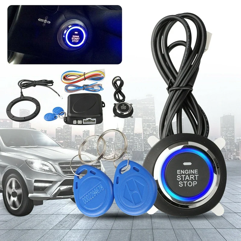 Автомобильный выключатель зажигания для внедорожника 12 в RFID бесключевой доступ стартер кнопка зажигания Система запуска двигателя компле...
Автомобильный выключатель зажигания для внедорожника 12 в RFID бесключевой доступ стартер кнопка зажигания Система запуска двигателя компле...