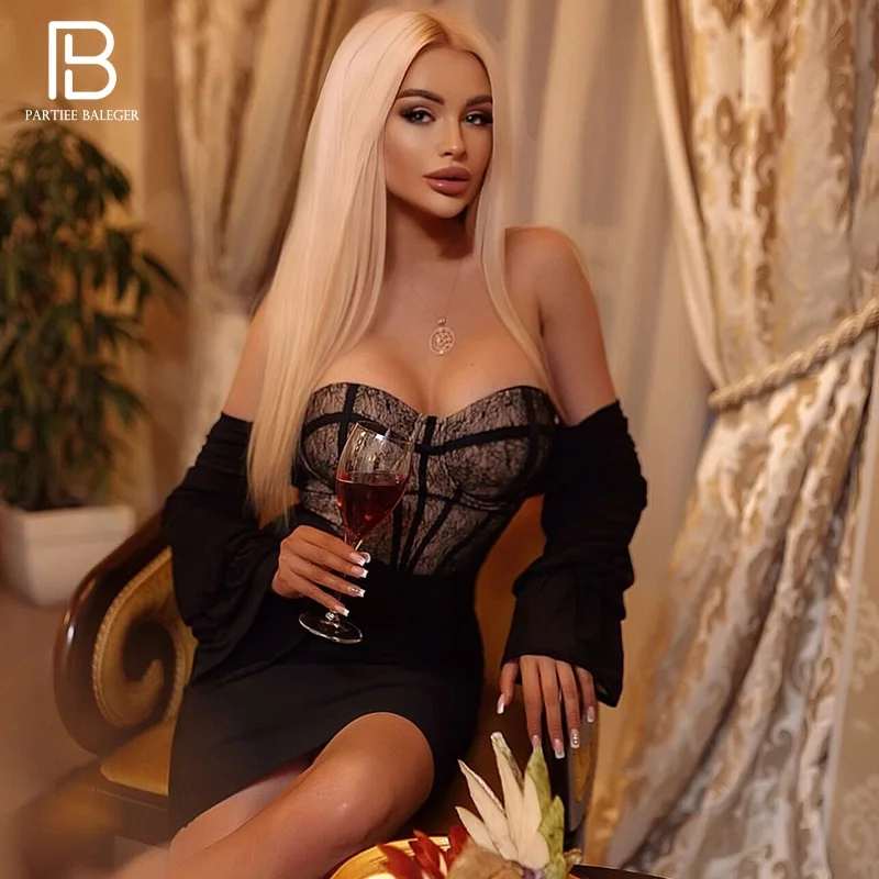 PB Chic Black Mini Dress Lace Splicing Sexy Off Shoulder Celebrity Party Club Bandage Vestido Free Shipping
PB Chic Black Mini Dress Lace Splicing Sexy Off Shoulder Celebrity Party Club Bandage Vestido Free Shipping