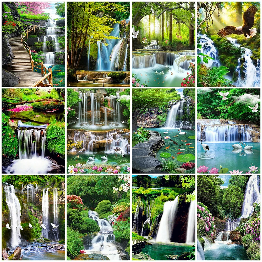 EverShine DIY Diamond Embroidery Waterfall Cross Stitch kits Diamond Painting Landscape Mosaic Tree Picture Rhinestone Wall Art
EverShine DIY Diamond Embroidery Waterfall Cross Stitch kits Diamond Painting Landscape Mosaic Tree Picture Rhinestone Wall Art