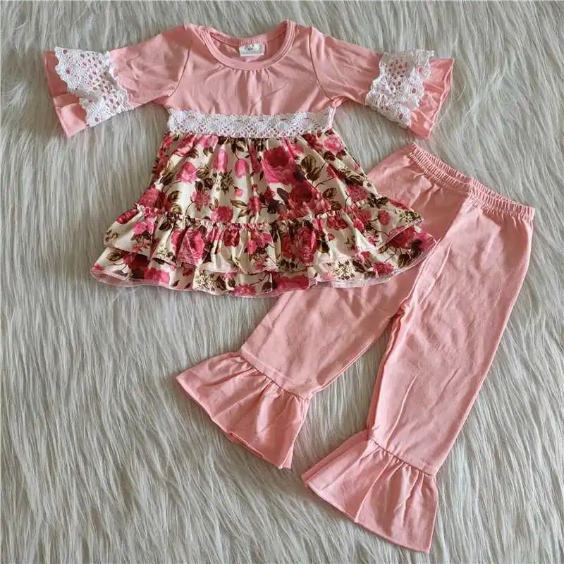 2021 New Baby Girls Clothes Set Floral Print Three Quarter Sleeve Bell-Bottom Toddler Kids Wear
2021 New Baby Girls Clothes Set Floral Print Three Quarter Sleeve Bell-Bottom Toddler Kids Wear