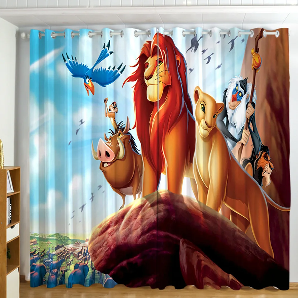 Штора из мультфильма Disney, занавеска с изображением короля льва для спальни, гостиной, подарок на день рождения для мальчика
Штора из мультфильма Disney, занавеска с изображением короля льва для спальни, гостиной, подарок на день рождения для мальчика