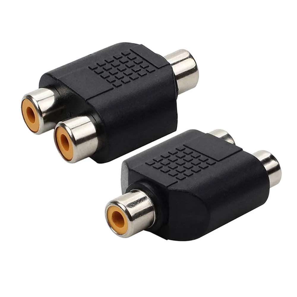 4pcs RCA to 2 RCA Female to Female Audio Video Cable Nickel Plating RCA Y Adapter for Home Theater DVD TV Amplifier CD Soundbox
4pcs RCA to 2 RCA Female to Female Audio Video Cable Nickel Plating RCA Y Adapter for Home Theater DVD TV Amplifier CD Soundbox