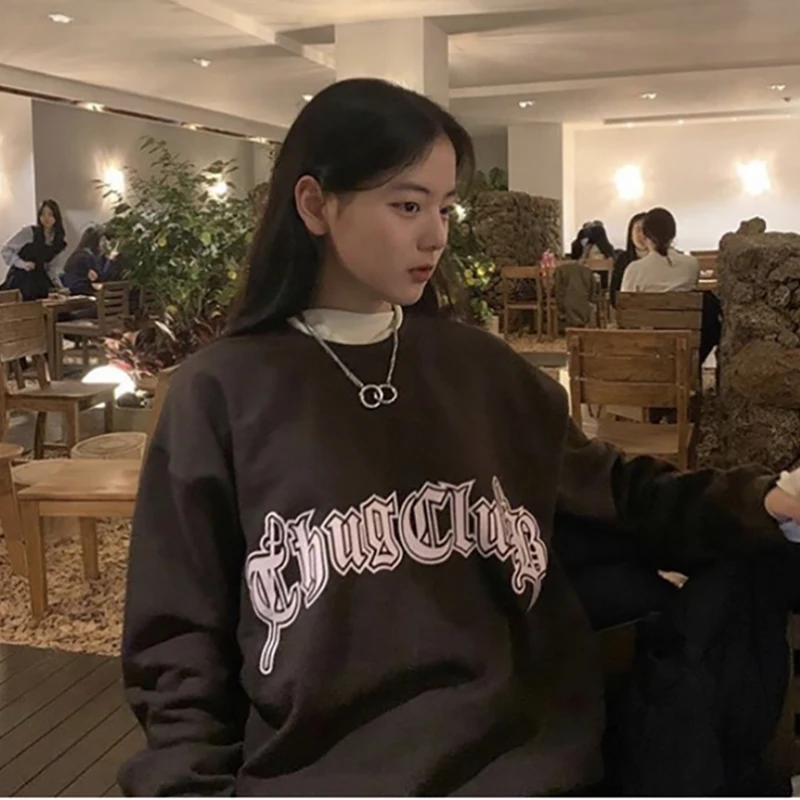 Girly Pink Retro Sweatshirt Women Y2k Street Gothic Letter Print Pullover Moletom Baggy Terry Sudaderas Autumn Korean Cotton Top
Girly Pink Retro Sweatshirt Women Y2k Street Gothic Letter Print Pullover Moletom Baggy Terry Sudaderas Autumn Korean Cotton Top