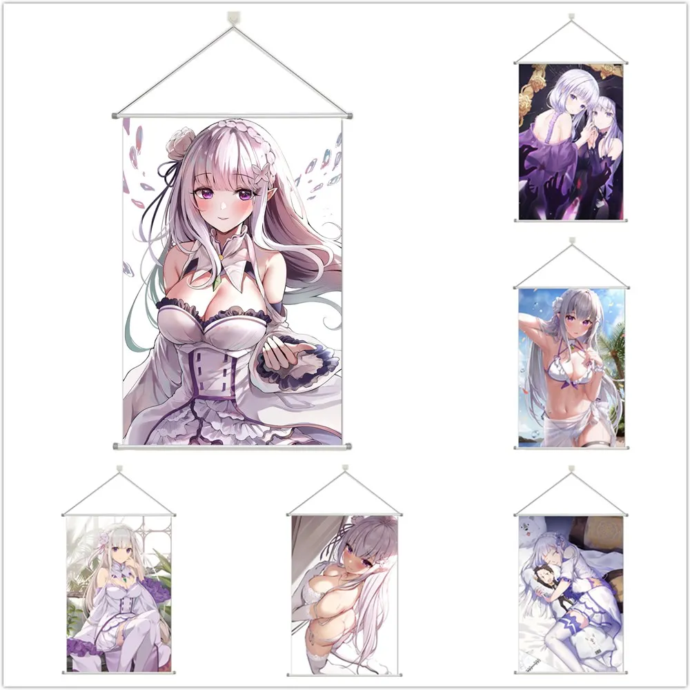 Re Zero Emilia Alloy Scroll Cartoon Comic Scroll Hanging Wall Decor 
Re Zero Emilia Alloy Scroll Cartoon Comic Scroll Hanging Wall Decor