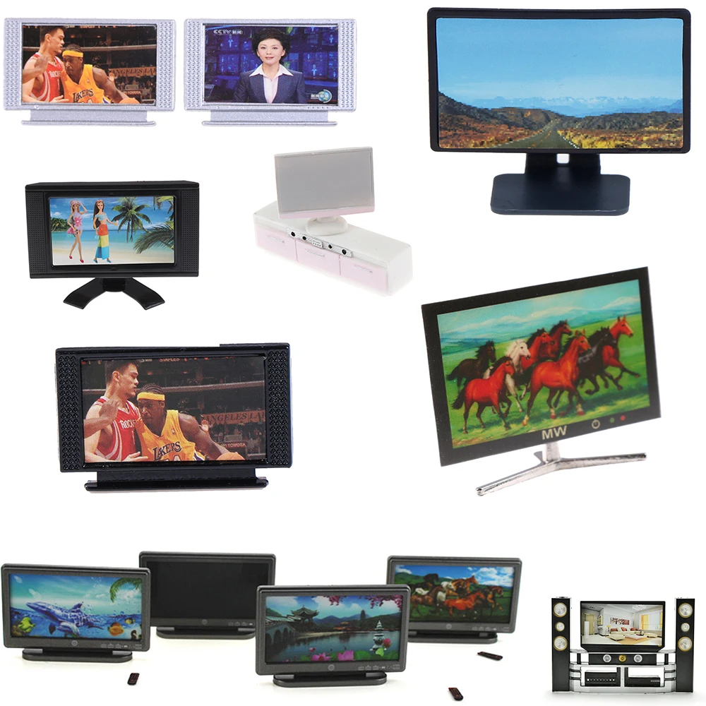 DIY Dollhouse Miniature Wide Screen Television Flat-Panel LCD TV Classic Pretend Play Toys for Children Baby Furniture Toys
DIY Dollhouse Miniature Wide Screen Television Flat-Panel LCD TV Classic Pretend Play Toys for Children Baby Furniture Toys