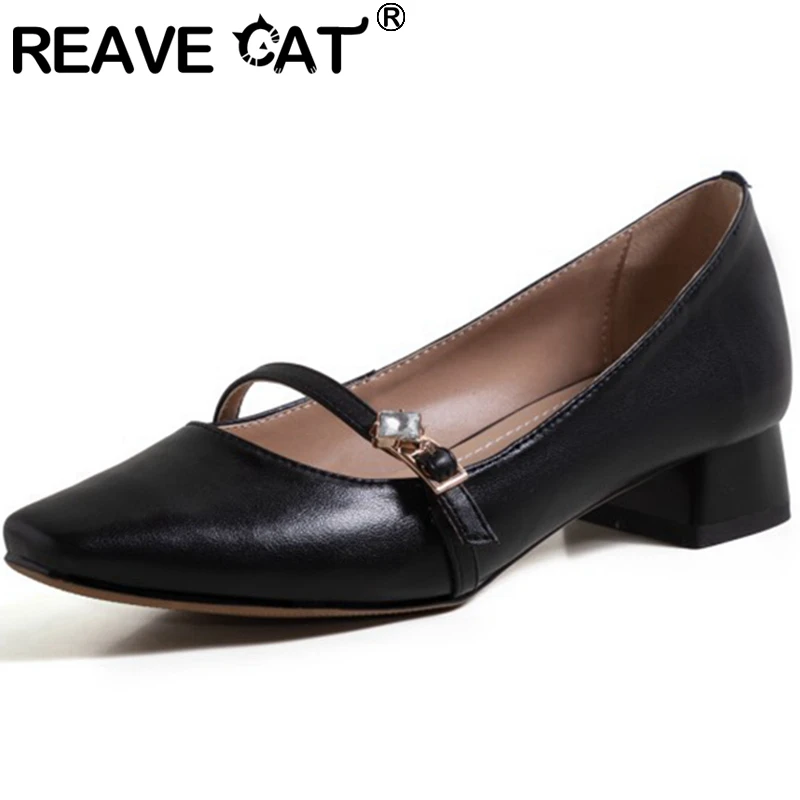 Женские туфли на плоской подошве REAVE CAT, Элегантные классические туфли из натуральной кожи с квадратным носком и пряжкой, украшенные кристал...
Женские туфли на плоской подошве REAVE CAT, Элегантные классические туфли из натуральной кожи с квадратным носком и пряжкой, украшенные кристал...