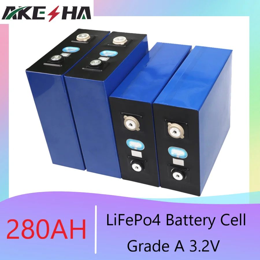 4-48PCS 3.2V 280AH Lifepo4 Battery Lithium iron Phosphate Cell 24V 280AH 48V 560AH for Golf car Solar home panels EU US TAX FREE
4-48PCS 3.2V 280AH Lifepo4 Battery Lithium iron Phosphate Cell 24V 280AH 48V 560AH for Golf car Solar home panels EU US TAX FREE
