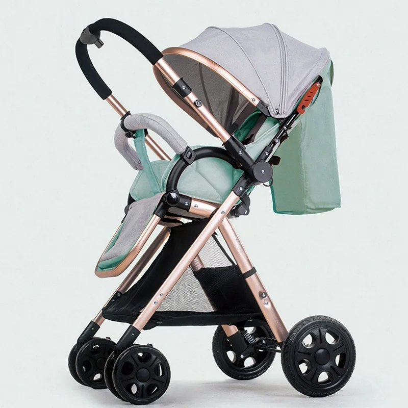 Light Baby Stroller Four Wheels Convertible Push Handle Aluminum Alloy Newbown Baby Carriage Can Sit and Recline Baby Car
Light Baby Stroller Four Wheels Convertible Push Handle Aluminum Alloy Newbown Baby Carriage Can Sit and Recline Baby Car
