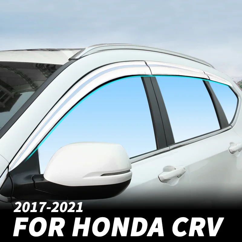 For Honda CRV Refit 2017 2018 2019 2020 2021 car window plating rain eyebrow strips Car Accessories rain visor
For Honda CRV Refit 2017 2018 2019 2020 2021 car window plating rain eyebrow strips Car Accessories rain visor