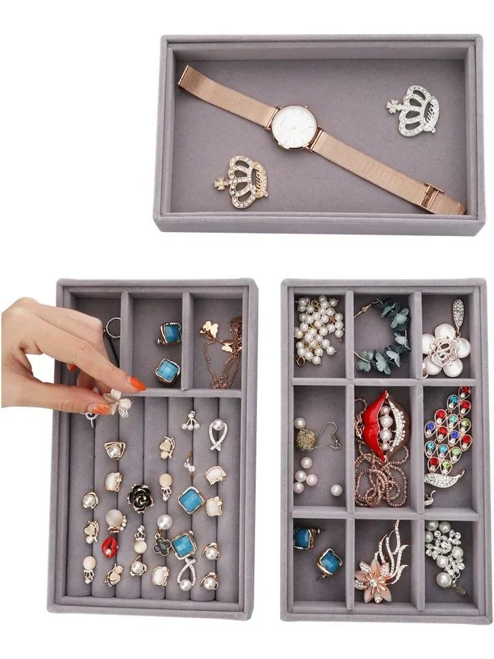 Drawer Velvet Jewelry Ring Display Organizer Case Storage Tray Holder Necklace Earrings Storage Box Showcase Jewelry Stand
Drawer Velvet Jewelry Ring Display Organizer Case Storage Tray Holder Necklace Earrings Storage Box Showcase Jewelry Stand