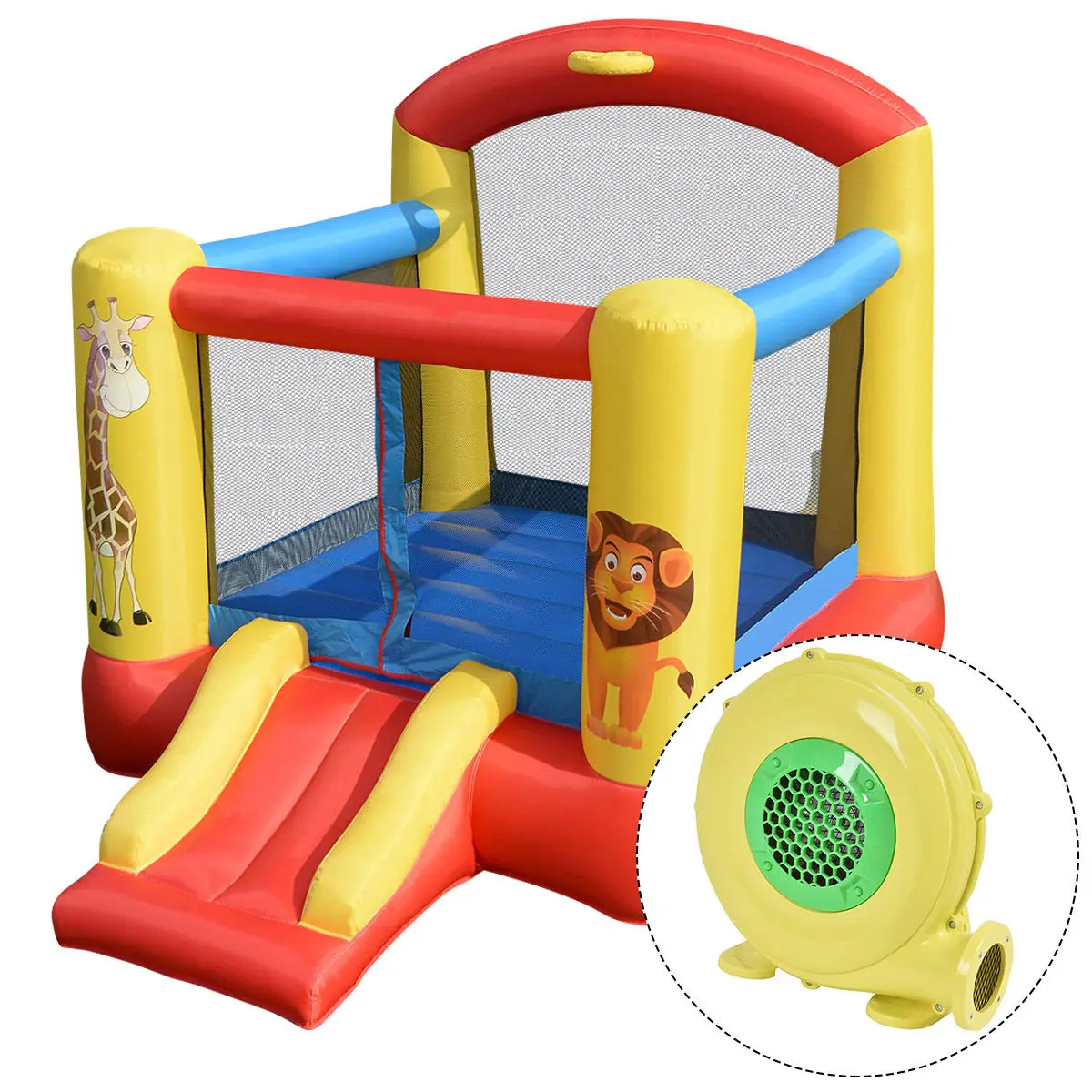 Inflatable Animals Jumping Bounce House Castle Jumper Bouncer Slide Kid w/Blower
Inflatable Animals Jumping Bounce House Castle Jumper Bouncer Slide Kid w/Blower