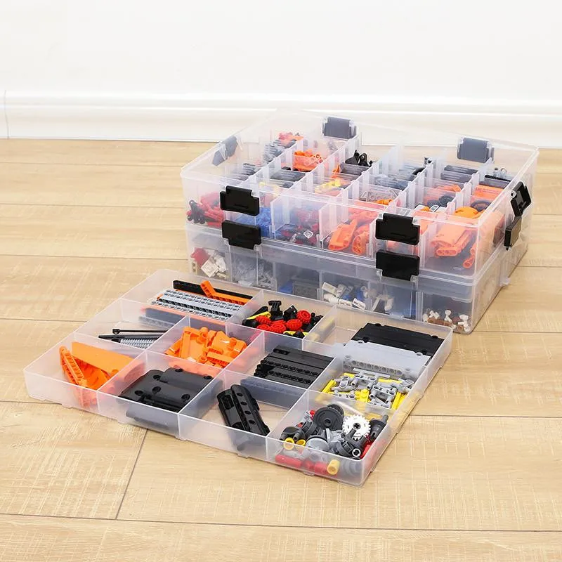 Multifunction Organizer Box Multi-Layer Building Blocks Toys Plastic Dispenser Hand Case Large Capacity Adjustable Storage Cans
Multifunction Organizer Box Multi-Layer Building Blocks Toys Plastic Dispenser Hand Case Large Capacity Adjustable Storage Cans