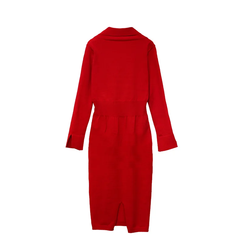 Autumn Elegant Tweed Women Grace Long Sleeve High Waist Belt Knitting Temperament Female Spring EVenign Party Sexy Midi Dress
Autumn Elegant Tweed Women Grace Long Sleeve High Waist Belt Knitting Temperament Female Spring EVenign Party Sexy Midi Dress