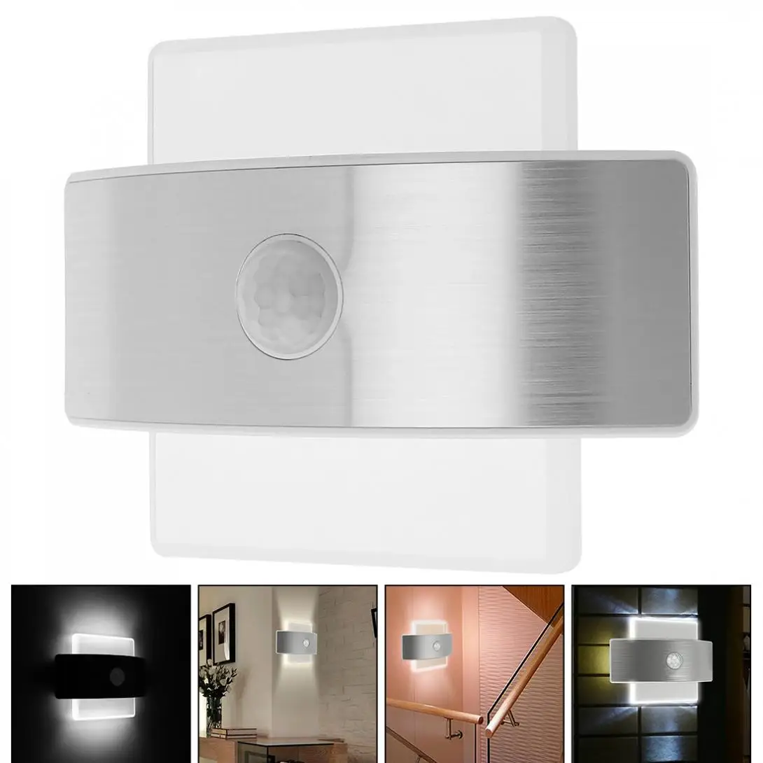 LED Night Lights White Light PIR Motion Sensor LED Night Light with Rechargeable USB for Living Room / Bedroom / Wall
LED Night Lights White Light PIR Motion Sensor LED Night Light with Rechargeable USB for Living Room / Bedroom / Wall