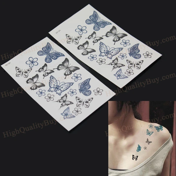2Pcs Cute Fashionable Butterfly Charming Temporary Tattoo Stickers Body Art Removable Disposable Sticker Tool Accessories
2Pcs Cute Fashionable Butterfly Charming Temporary Tattoo Stickers Body Art Removable Disposable Sticker Tool Accessories