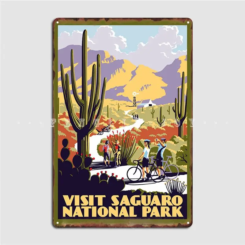

Посетите национальный парк сагаро, металлический знак, кинотеатр, гостиная, украшение для дома, гаража, создание оловянного знака, плакат