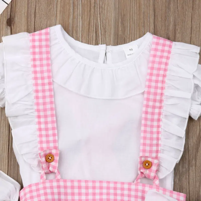 Goocheer 2pcs/set Infant Newborn Baby Girls Clothes Set White T shirt + Bow Ruffles Rompers Overalls Outfits Baby Girl Costumes
Goocheer 2pcs/set Infant Newborn Baby Girls Clothes Set White T shirt + Bow Ruffles Rompers Overalls Outfits Baby Girl Costumes