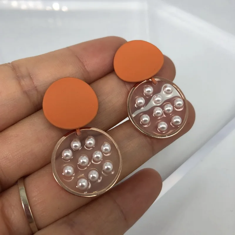 TOTASALLY Women Earrings Fashion Statement Earrings Clear Resin round circle Simulated Pearl Drop Earrings Dropship Accessories
TOTASALLY Women Earrings Fashion Statement Earrings Clear Resin round circle Simulated Pearl Drop Earrings Dropship Accessories
