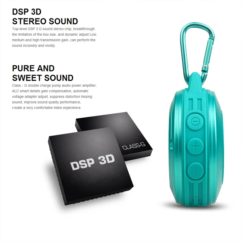 Portable Bluetooth Speaker Shock Resistance IPX6 Waterproof Speaker with Bass Wireless Bluetooth 4.0 TF Card Built-in Mic
Portable Bluetooth Speaker Shock Resistance IPX6 Waterproof Speaker with Bass Wireless Bluetooth 4.0 TF Card Built-in Mic