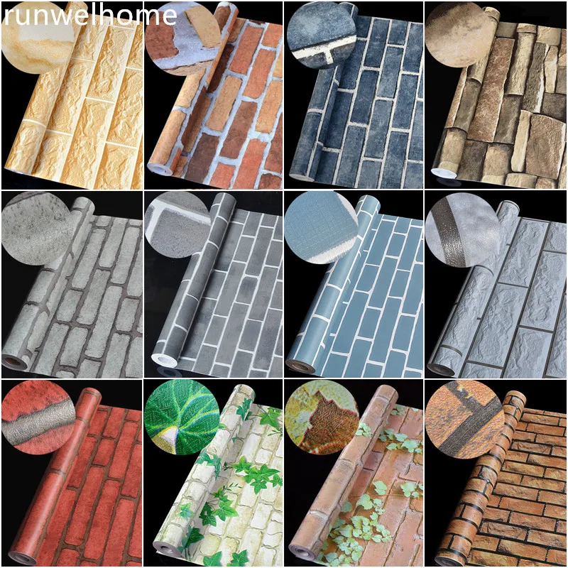DIY Home Decor PVC Wall stickers Brick Stone waterproof Wall roll Self-Adhesive Living Room Bedroom 3D Wallpapers Decoration
DIY Home Decor PVC Wall stickers Brick Stone waterproof Wall roll Self-Adhesive Living Room Bedroom 3D Wallpapers Decoration