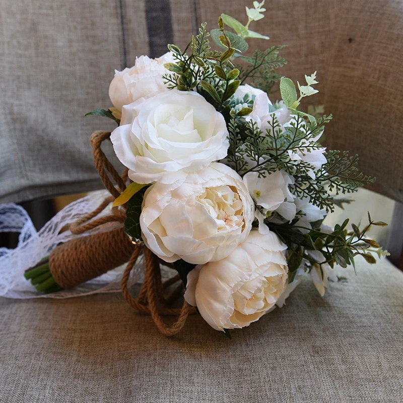 Realistic Wedding Bride Bouquet Hand Tied Flower Decoration Holiday Party Supplies European chaise longue roses wedding flowers
Realistic Wedding Bride Bouquet Hand Tied Flower Decoration Holiday Party Supplies European chaise longue roses wedding flowers