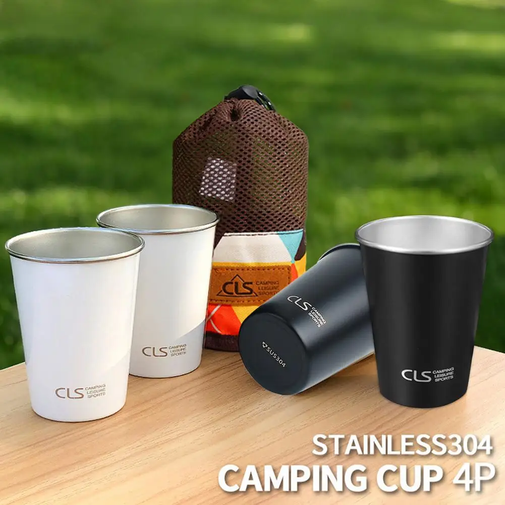 4-Piece Set 350ml Stainless Steel Cups Tumblers Water&Cold Drink Cups For Summer Outdoor Camping Travel Beer Coffee Mug Bottle
4-Piece Set 350ml Stainless Steel Cups Tumblers Water&Cold Drink Cups For Summer Outdoor Camping Travel Beer Coffee Mug Bottle