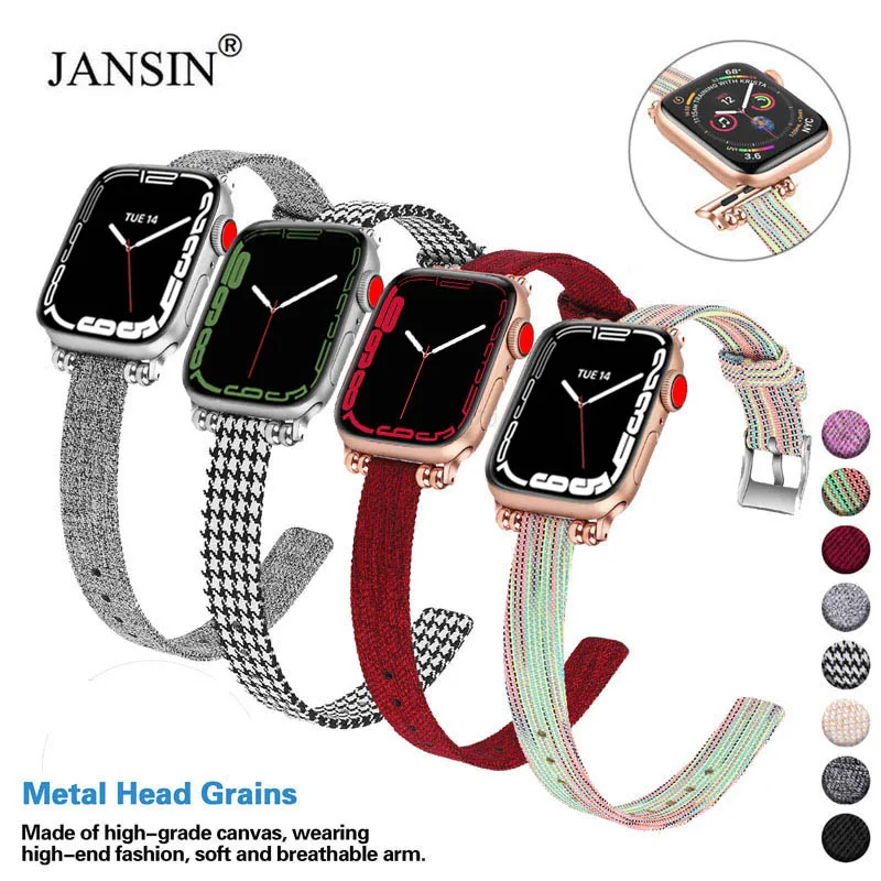 Woven Nylon Canvas Watchband for Apple Watch 6 5 4 3 2 38mm 42mm Bracelet Band for Apple watch Series 7 Band 41mm 45mm 40mm 44mm
Woven Nylon Canvas Watchband for Apple Watch 6 5 4 3 2 38mm 42mm Bracelet Band for Apple watch Series 7 Band 41mm 45mm 40mm 44mm