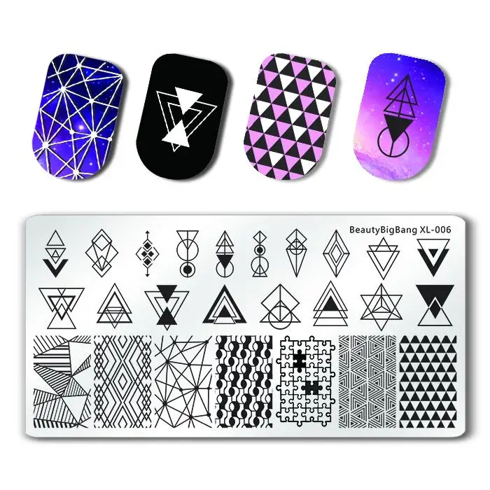 BeautyBigBang 6*12cm Summer Flower Geometry Rectangle Nail Art Stamping Plates Nail Stencil Design Steel Plate
BeautyBigBang 6*12cm Summer Flower Geometry Rectangle Nail Art Stamping Plates Nail Stencil Design Steel Plate