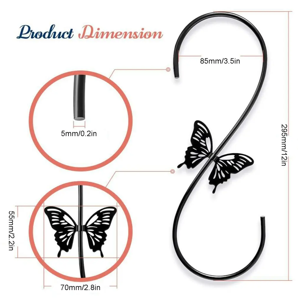 Butterfly Wrought Iron Hummingbird Feeding Flower Pot Exquisite Hook For Birdhouses Wind Games Durable Hook
Butterfly Wrought Iron Hummingbird Feeding Flower Pot Exquisite Hook For Birdhouses Wind Games Durable Hook
