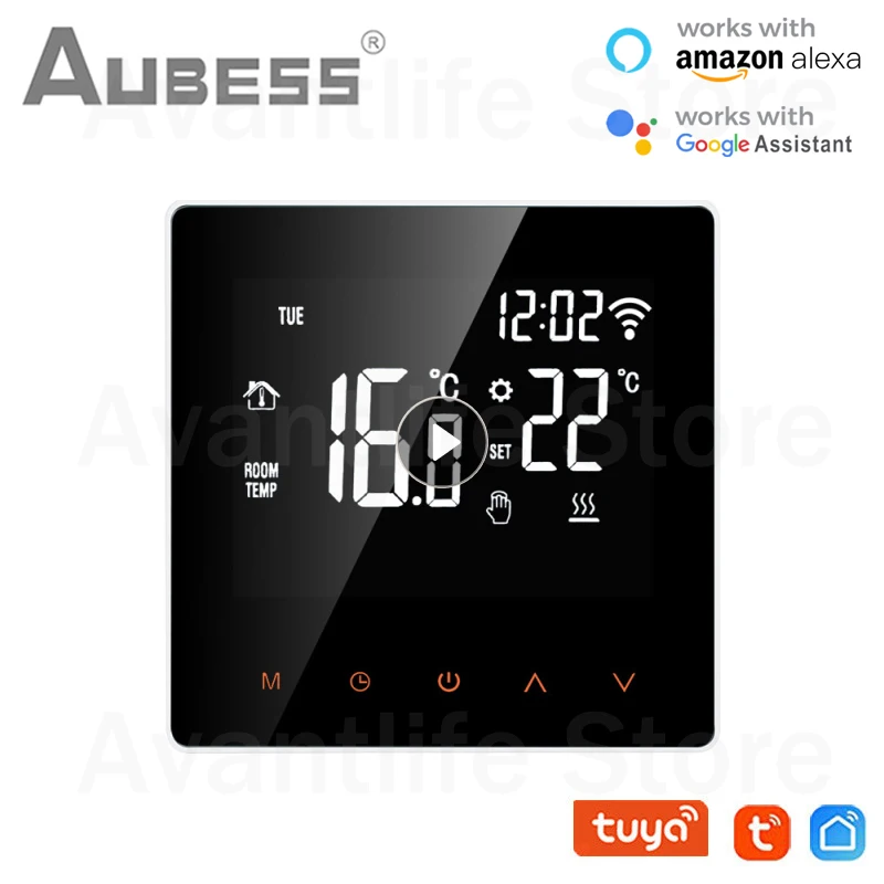 Aubess Tuya Smart Intelligent WiFi Thermostat Room Electric Water Gas Boiler Floor Heating Work With Google Home Alexa
Aubess Tuya Smart Intelligent WiFi Thermostat Room Electric Water Gas Boiler Floor Heating Work With Google Home Alexa