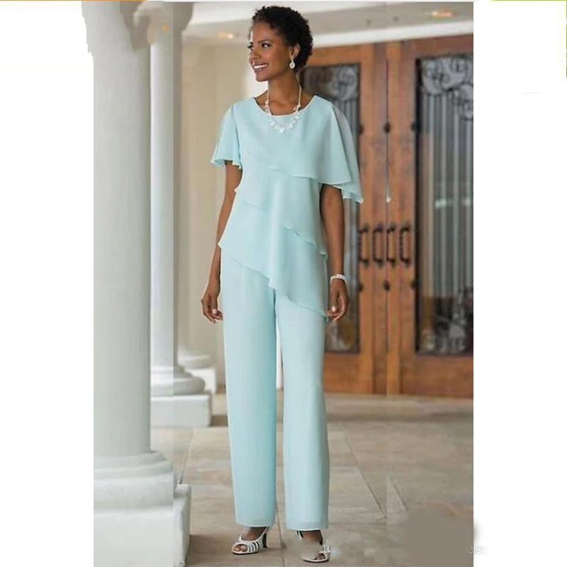 2020 New Mother of the Bride Dresses Pants Suits Wedding Guest Dress Silk Chiffon Short Sleeve Tiered Mother of Bride Pant Suits
2020 New Mother of the Bride Dresses Pants Suits Wedding Guest Dress Silk Chiffon Short Sleeve Tiered Mother of Bride Pant Suits