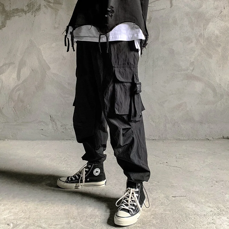 Fashion Hip Hop Multi-pocket Elastic Waist Design Harem Pant Men Streetwear Trousers Casual Trousers Jogger Male Black Pants
Fashion Hip Hop Multi-pocket Elastic Waist Design Harem Pant Men Streetwear Trousers Casual Trousers Jogger Male Black Pants