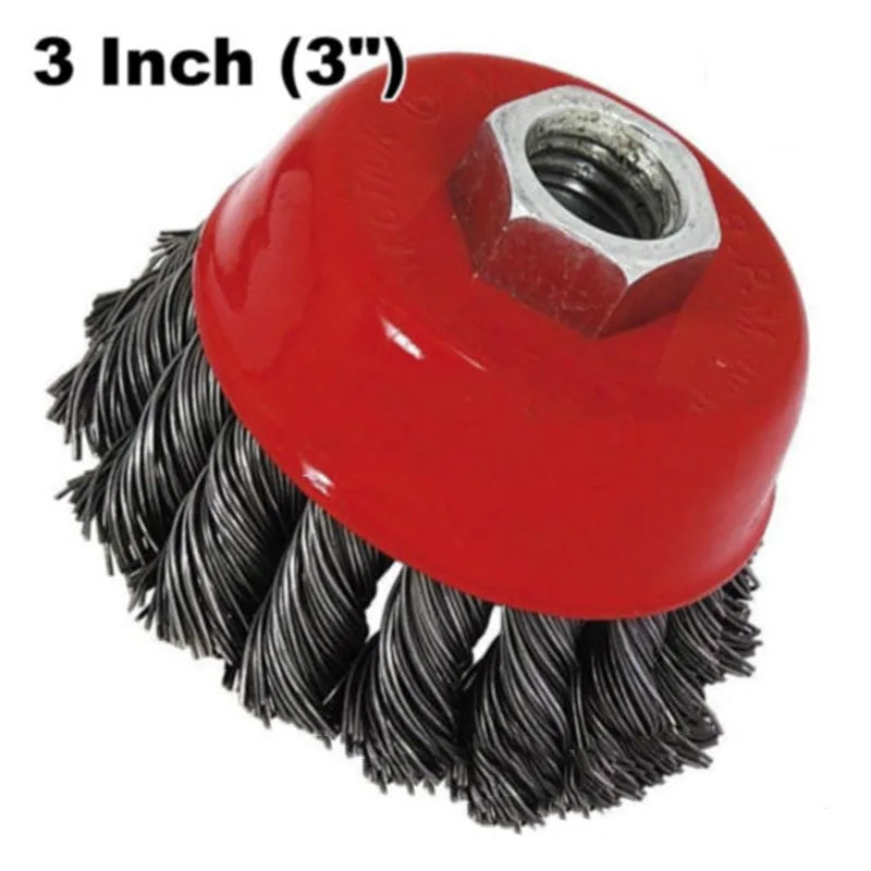 1pcs Steel Wire Wheel Brush Knot Twisted Wire 75mm With Threaded Arbor For Grinder Tool Accessories
1pcs Steel Wire Wheel Brush Knot Twisted Wire 75mm With Threaded Arbor For Grinder Tool Accessories