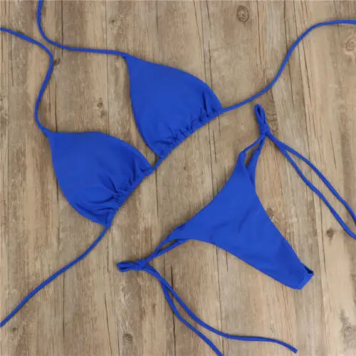 2pcs Sexy Women Summer Swimwear Bikini Set Bra Tie Side G-String Thong Beach Triangle Suit Swimsuit Bathing Suit Swimming Suit
2pcs Sexy Women Summer Swimwear Bikini Set Bra Tie Side G-String Thong Beach Triangle Suit Swimsuit Bathing Suit Swimming Suit