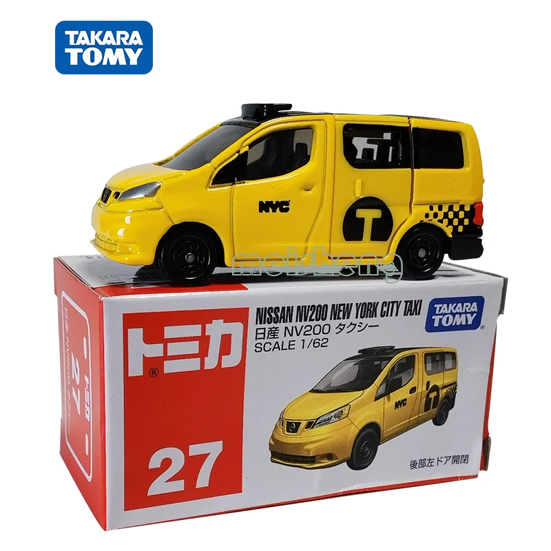 TAKARA TOMY TOMICA Scale 1/62 Nissan NV200 New York City Taxi 27 Alloy Diecast Metal Car Model Vehicle Toys Gifts Collections
TAKARA TOMY TOMICA Scale 1/62 Nissan NV200 New York City Taxi 27 Alloy Diecast Metal Car Model Vehicle Toys Gifts Collections