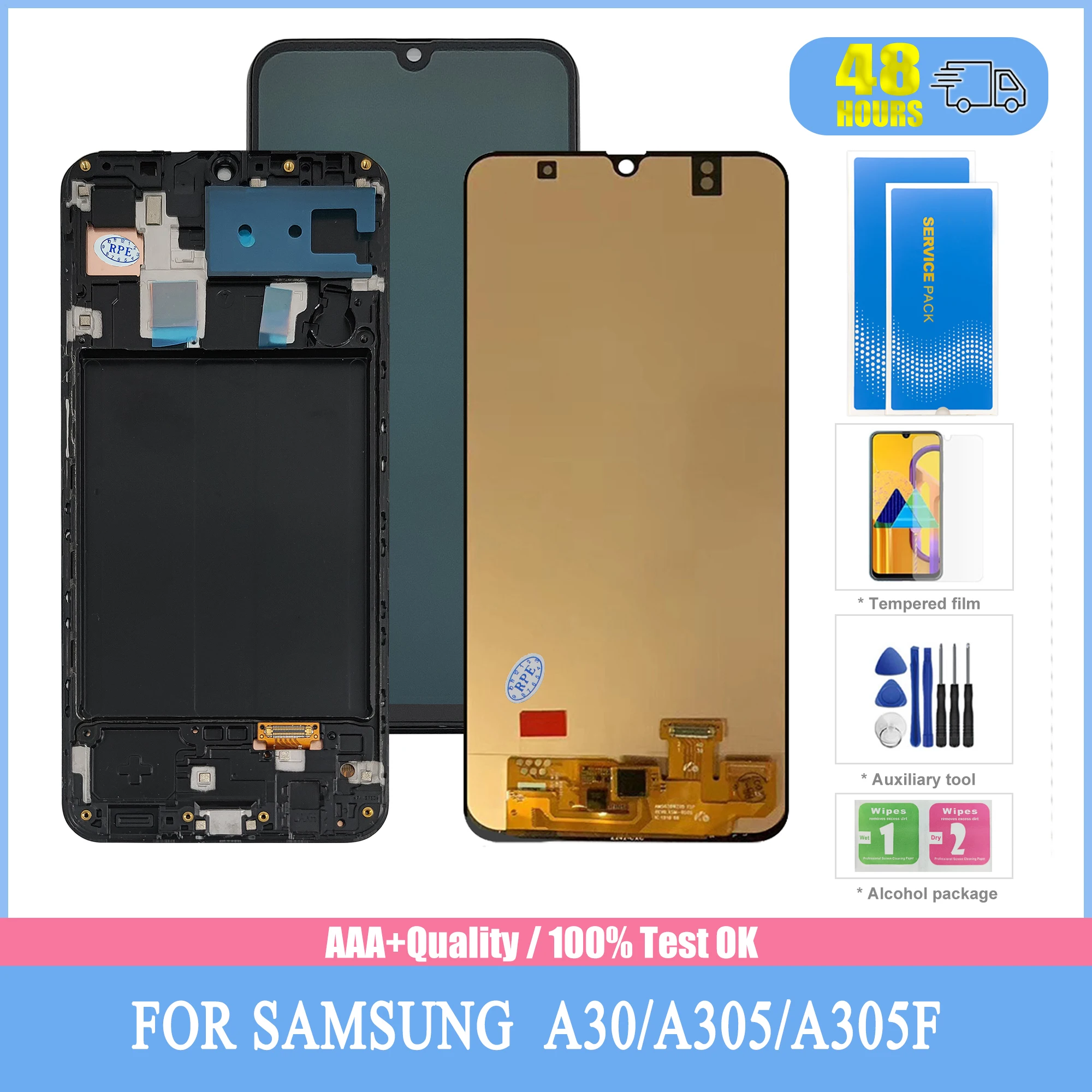 Оригинальный ЖК-дисплей 6,4 "AMOLED для Samsung A30, ЖК-дисплей для Samsung A30 2019 A305 A305F A305FD, ЖК-экран, сенсорный дигитайзер, Monta
Оригинальный ЖК-дисплей 6,4 "AMOLED для Samsung A30, ЖК-дисплей для Samsung A30 2019 A305 A305F A305FD, ЖК-экран, сенсорный дигитайзер, Monta