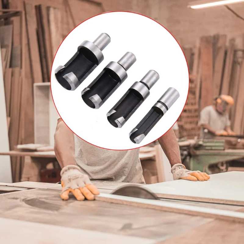 Wood Plug Cutter Straight and Taper Claw Drill Bit Set Improve Working Efficiency for Make Tapered Plugs Lightweight 896B
Wood Plug Cutter Straight and Taper Claw Drill Bit Set Improve Working Efficiency for Make Tapered Plugs Lightweight 896B