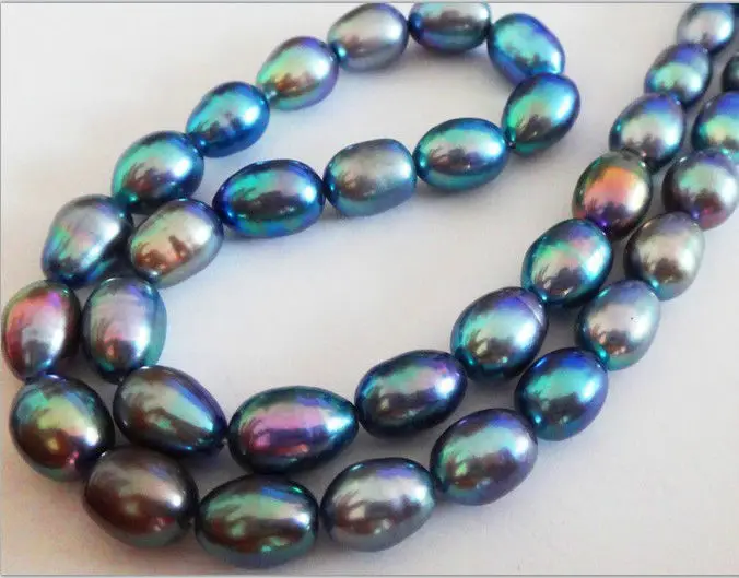 HOT Wholesale NATURAL 18"12X9MM TAHITIAN GENUINE PEACOCK BLUE GREEN PEARL NECKLACE AAA+
HOT Wholesale NATURAL 18"12X9MM TAHITIAN GENUINE PEACOCK BLUE GREEN PEARL NECKLACE AAA+