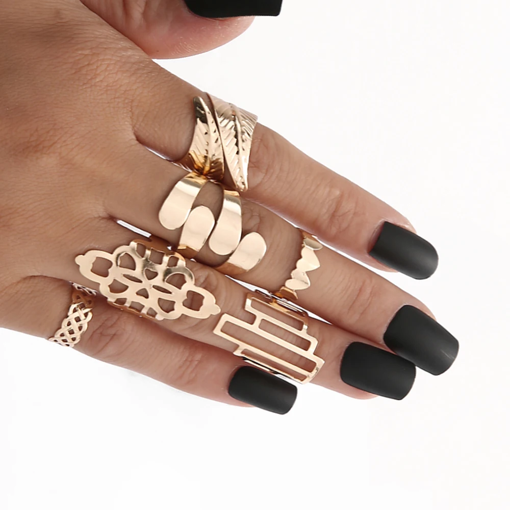 Bohemian Geometric Hierarchical Rings Set Hollow Peculiar Feather Ring On Phalanx for Women 2020 New Years Jewelry Xmas Gifts
Bohemian Geometric Hierarchical Rings Set Hollow Peculiar Feather Ring On Phalanx for Women 2020 New Years Jewelry Xmas Gifts