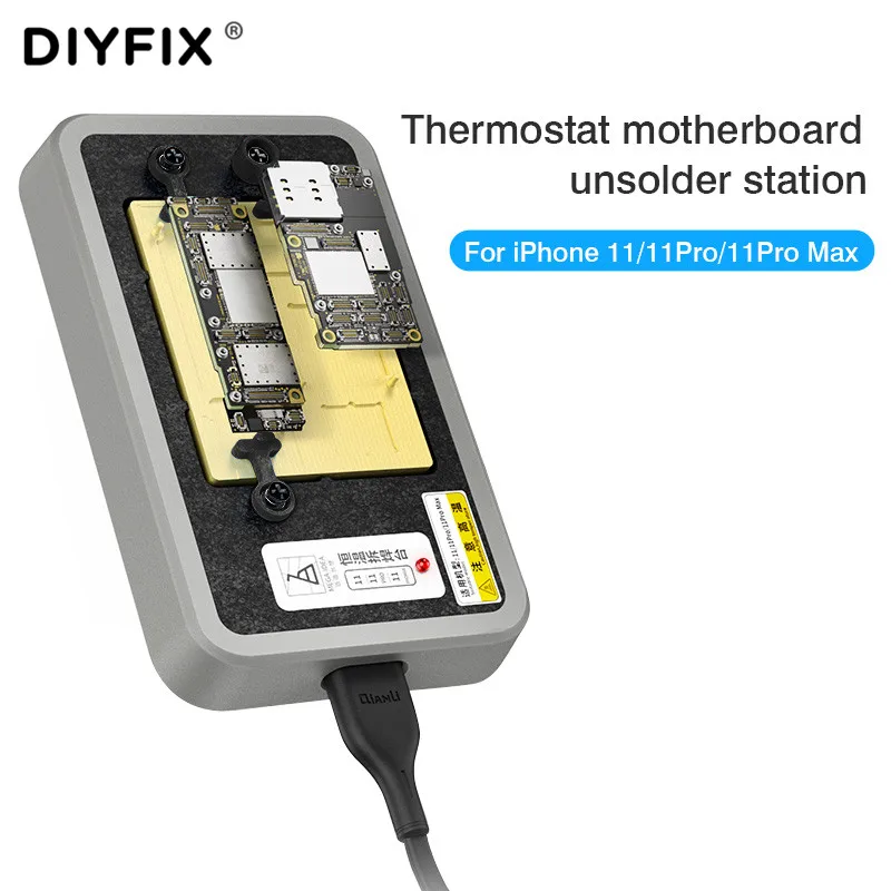 Qianli Thermosatic Motherboard Desoldering Station For iPhone 11/11Pro /11Pro Max IC Chip Welding Repairing Platform Hand Tool
Qianli Thermosatic Motherboard Desoldering Station For iPhone 11/11Pro /11Pro Max IC Chip Welding Repairing Platform Hand Tool
