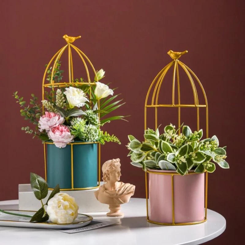 Железная ваза для творчества, домашний декор, ваза для цветов, комнатный декор, цветочный горшок в виде птичьей клетки, Европейский Декор дл... 
Железная ваза для творчества, домашний декор, ваза для цветов, комнатный декор, цветочный горшок в виде птичьей клетки, Европейский Декор дл...