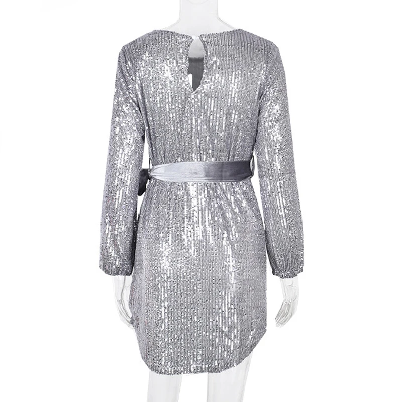 2021Fashion Fall Sequin Glitter Shiny Dress Women Sexy Round Neck Long Lantern Sleeve Dress Irregular Club Party Belt Mini Dress
2021Fashion Fall Sequin Glitter Shiny Dress Women Sexy Round Neck Long Lantern Sleeve Dress Irregular Club Party Belt Mini Dress