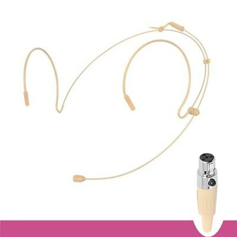 Head Worn Dual Earhook Headset Microphone Beige Mini XLR 4 Pin TA4F For SHURE Headworn Headband Mic Bodypack Transmitter
Head Worn Dual Earhook Headset Microphone Beige Mini XLR 4 Pin TA4F For SHURE Headworn Headband Mic Bodypack Transmitter