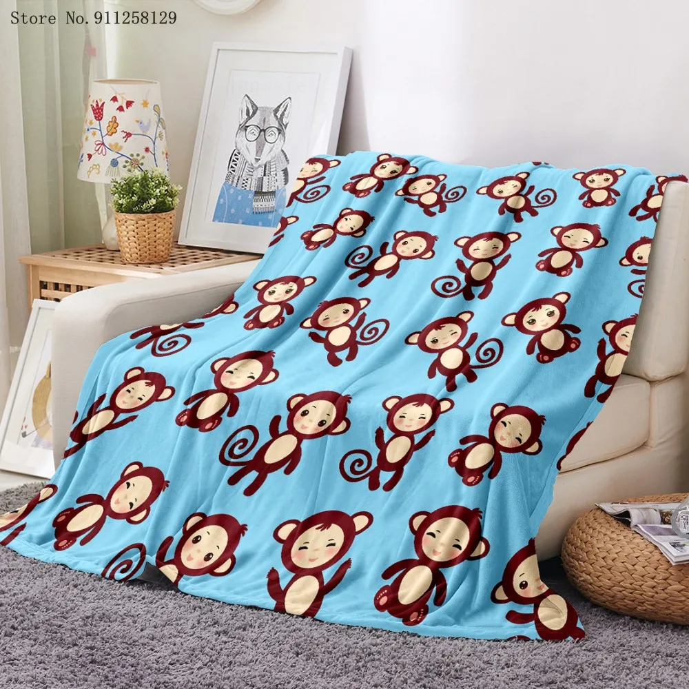 Monkey Flannel Blanket 3D Print Animals Cartoon Fleece Blanket For Bedroom Blanket Home Textile Throw Blanket For Teen Blanket
Monkey Flannel Blanket 3D Print Animals Cartoon Fleece Blanket For Bedroom Blanket Home Textile Throw Blanket For Teen Blanket